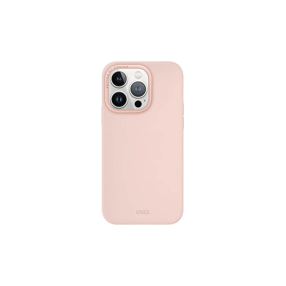 Etui UNIQ Lino Hue Apple iPhone 15 Pro MagClick Charging różowy/blush pink