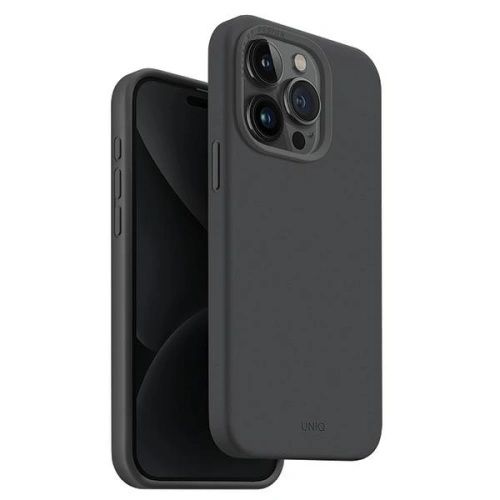 Kup Etui UNIQ Lino Hue Apple iPhone 15 Pro MagClick Charging šedé/charcoal grey - UNIQ982 - {ean13} - Sklep Home Screen