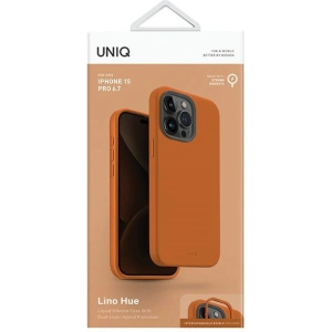 Kup Etui UNIQ Lino Hue Apple iPhone 15 Pro Max MagClick Charging pomarańczowy/sunset orange - UNIQ985 - {ean13} - Sklep Home Screen