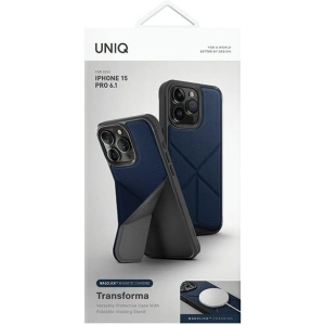 Etui UNIQ Transforma Apple iPhone 15 Pro MagClick Charging niebieski/electric blue