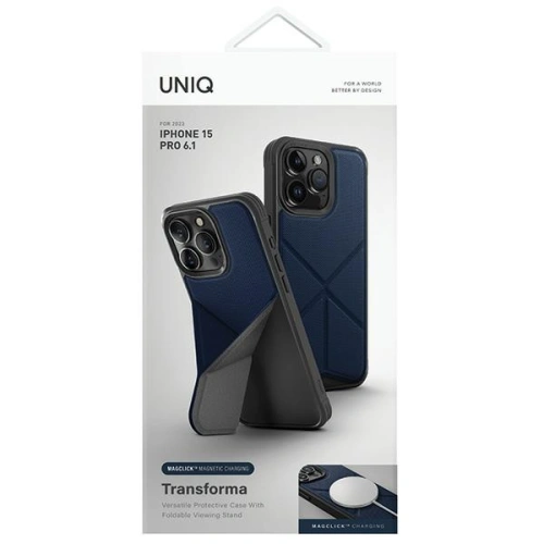 Kup Etui UNIQ Transforma Apple iPhone 15 Pro MagClick Charging modré/electric blue - UNIQ989 - {ean13} - Sklep Home Screen