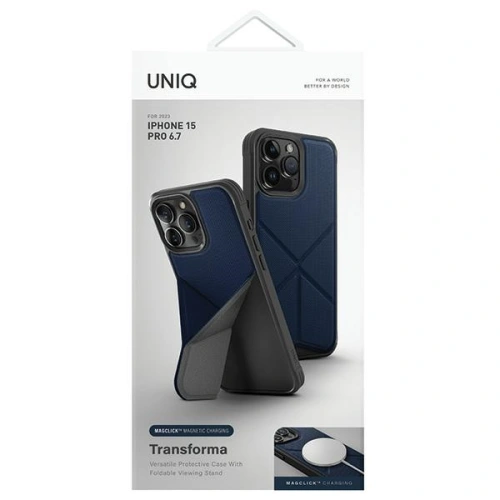Kup Etui UNIQ Transforma Apple iPhone 15 Pro Max MagClick Charging modrý/electric blue - UNIQ991 - {ean13} - Sklep Home Screen