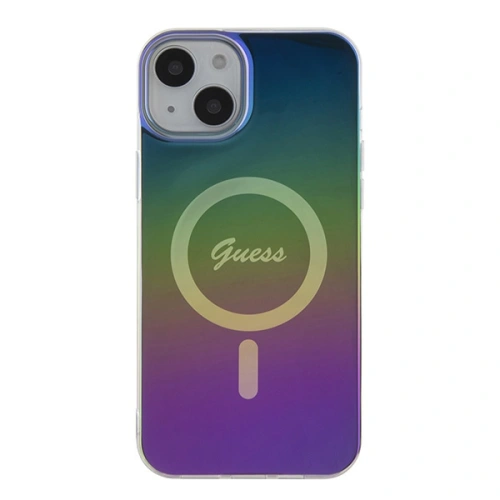 Buy Guess GUHMP15MHITSK Apple iPhone 15 Plus / 14 Plus hardcase IML Iridescent MagSafe rainbow - GUE2880 - {ean13} - Home Screen Store Europe