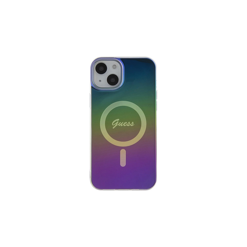 Etui Guess GUHMP15MHITSK Apple iPhone 15 Plus / 14 Plus hardcase IML Iridescent MagSafe wielokolorowy/rainbow