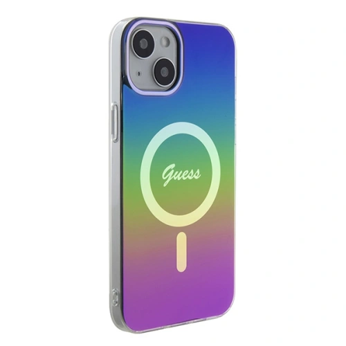 Buy Guess GUHMP15MHITSK Apple iPhone 15 Plus / 14 Plus hardcase IML Iridescent MagSafe rainbow - GUE2880 - {ean13} - Home Screen Store Europe