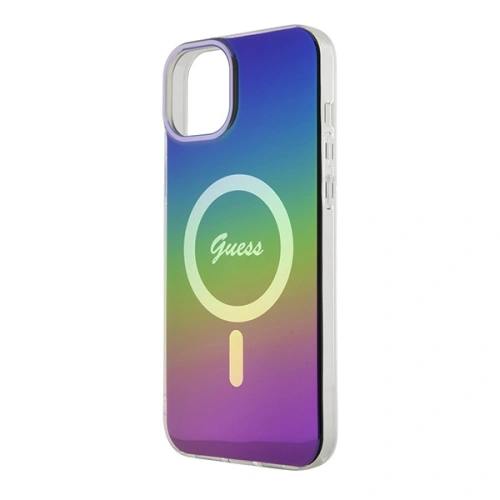 Buy Guess GUHMP15MHITSK Apple iPhone 15 Plus / 14 Plus hardcase IML Iridescent MagSafe rainbow - GUE2880 - {ean13} - Home Screen Store Europe