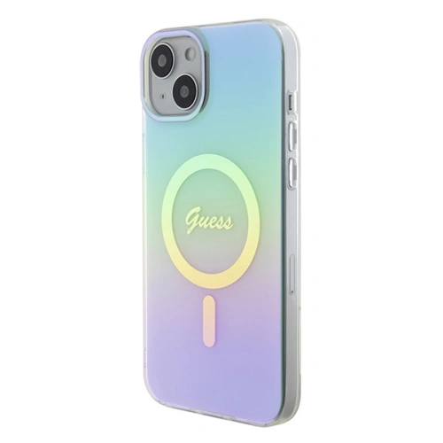 Kup Case Guess GUHMP15MHITSQ Apple iPhone 15 Plus / 14 Plus Hardcase IML Iridescent MagSafe türkis/turquoise - GUE2882 - {ean13} - Sklep Home Screen