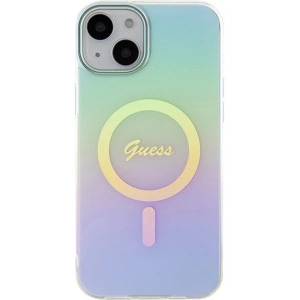 Etui Guess GUHMP15MHITSQ Apple iPhone 15 Plus / 14 Plus hardcase IML Iridescent MagSafe turkusowy/turquoise
