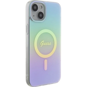 Etui Guess GUHMP15MHITSQ Apple iPhone 15 Plus / 14 Plus hardcase IML Iridescent MagSafe turkusowy/turquoise