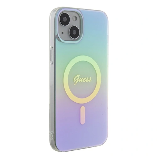 Kup Case Guess GUHMP15MHITSQ Apple iPhone 15 Plus / 14 Plus Hardcase IML Iridescent MagSafe türkis/turquoise - GUE2882 - {ean13} - Sklep Home Screen
