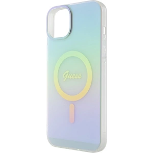 Etui Guess GUHMP15MHITSQ Apple iPhone 15 Plus / 14 Plus hardcase IML Iridescent MagSafe turkusowy/turquoise