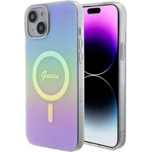 Etui Guess GUHMP15MHITSU Apple iPhone 15 Plus / 14 Plus hardcase IML Iridescent MagSafe fioletowy/purple