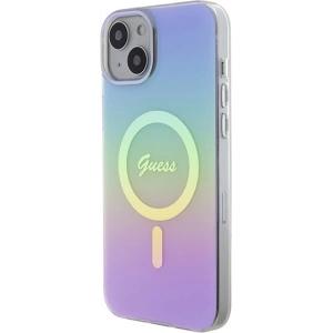 Etui Guess GUHMP15MHITSU Apple iPhone 15 Plus / 14 Plus hardcase IML Iridescent MagSafe fioletowy/purple