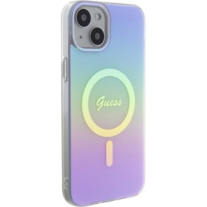 Etui Guess GUHMP15MHITSU Apple iPhone 15 Plus / 14 Plus hardcase IML Iridescent MagSafe fioletowy/purple