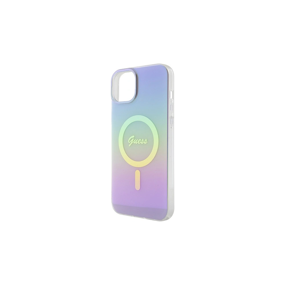 Etui Guess GUHMP15MHITSU Apple iPhone 15 Plus / 14 Plus hardcase IML Iridescent MagSafe fioletowy/purple