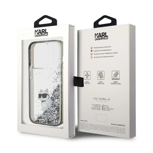 Kup Etui Karl Lagerfeld KLHCP15LLKCNSK Apple iPhone 15 Pro kemény tok Liquid Glitter Choupette átlátszó - KLD1696 - {ean13} - Sklep Home Screen