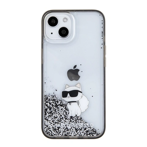 Kup Etui Karl Lagerfeld KLHCP15SLKCNSK Apple iPhone 15 hardcase Liquid Glitter Choupette průhledné - KLD1698 - {ean13} - Sklep Home Screen