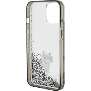 Etui Karl Lagerfeld KLHCP15SLKCNSK Apple iPhone 15 hardcase Liquid Glitter Choupette transparent