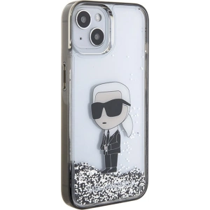 Etui Karl Lagerfeld KLHCP15SLKKNSK Apple iPhone 15 hardcase Liquid Glitter Ikonik transparent