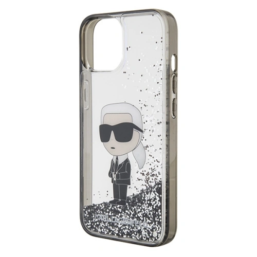 Kup Karl Lagerfeld Apple Caz KLHCP15SLKNSK iPhone 15 hardcase Liquid Glitter Ikonik transparent - KLD1699 - {ean13} - Sklep Home Screen