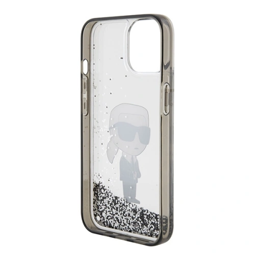 Kup Karl Lagerfeld Apple Caz KLHCP15SLKNSK iPhone 15 hardcase Liquid Glitter Ikonik transparent - KLD1699 - {ean13} - Sklep Home Screen