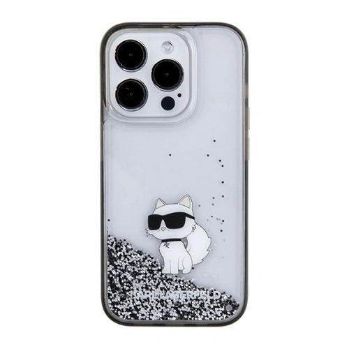 Kup Etui Karl Lagerfeld KLHCP15XLKCNSK Apple iPhone 15 Pro Max hardcase Liquid Glitter Choupette průhledné - KLD1700 - {ean13} - Sklep Home Screen