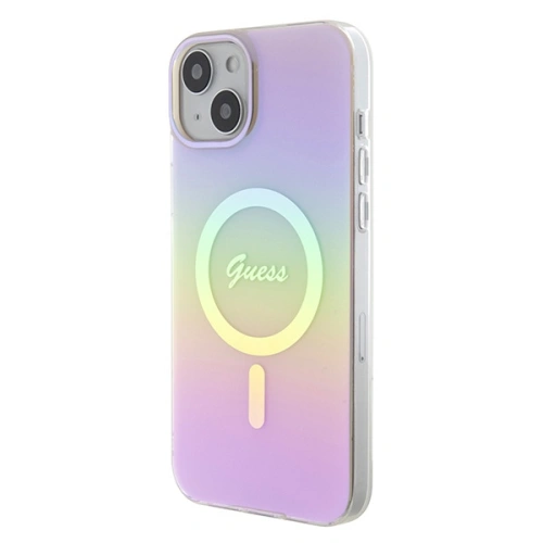 Kup Etui Guess GUHMP15SHITSP Apple iPhone 15 hardcase IML Iridescent MagSafe růžový/pink - GUE2885 - {ean13} - Sklep Home Screen