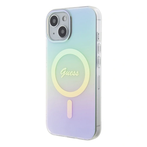 Kup Etui Guess GUHMP15SHITSQ Apple iPhone 15 hardcase IML Iridescent MagSafe tyrkysový/turquoise - GUE2886 - {ean13} - Sklep Home Screen