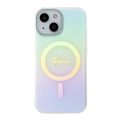 Kup Etui Guess GUHMP15SHITSQ Apple iPhone 15 hardcase IML Iridescent MagSafe tyrkysový/turquoise - GUE2886 - {ean13} - Sklep Home Screen