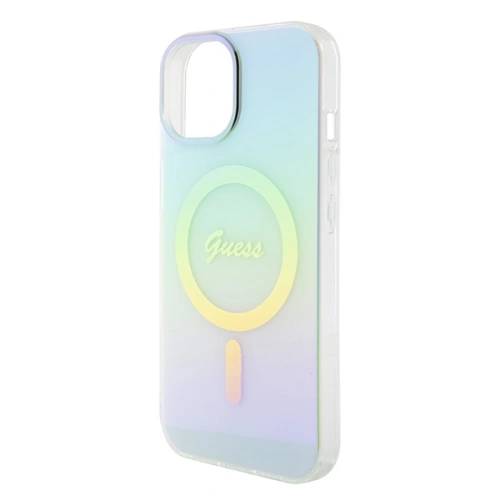 Kup Etui Guess GUHMP15SHITSQ Apple iPhone 15 hardcase IML Iridescent MagSafe tyrkysový/turquoise - GUE2886 - {ean13} - Sklep Home Screen