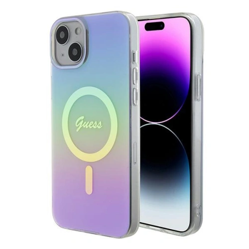 Kup Guess Apple Geantă GUHMP15SHITSU iPhone 15 hardcase IML Iridescent MagSafe violet/violet - GUE2887 - {ean13} - Sklep Home Screen
