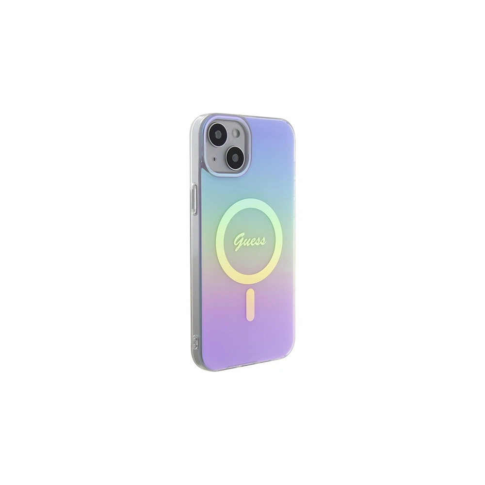 Etui Guess GUHMP15SHITSU Apple iPhone 15 hardcase IML Iridescent MagSafe fioletowy/purple