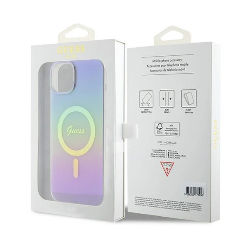 Kup Guess Apple Geantă GUHMP15SHITSU iPhone 15 hardcase IML Iridescent MagSafe violet/violet - GUE2887 - {ean13} - Sklep Home Screen