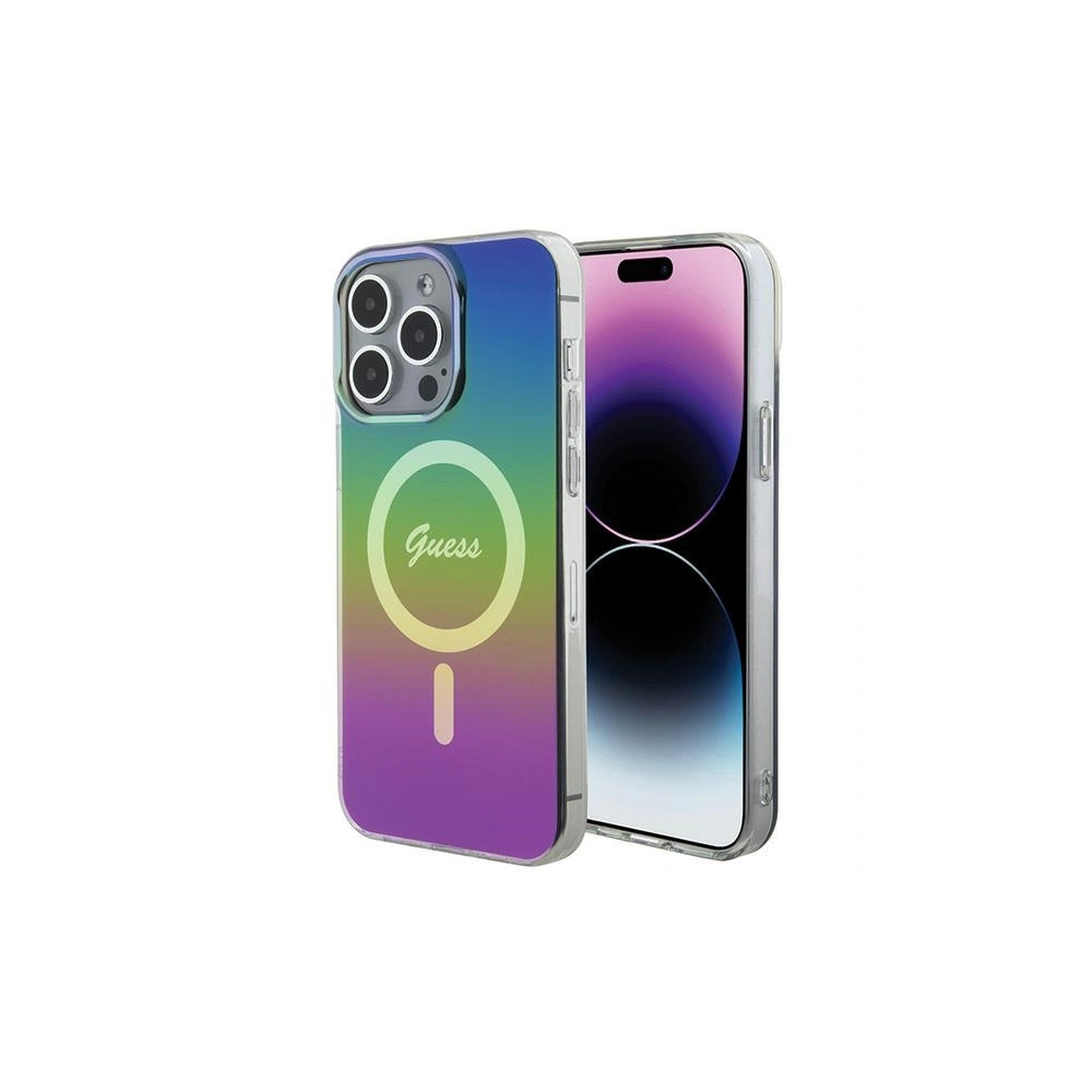 Etui Guess GUHMP15XHITSK Apple iPhone 15 Pro Max hardcase IML Iridescent MagSafe wielokolorowy/rainbow