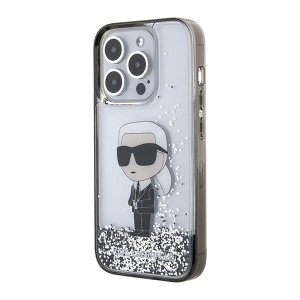 Kup Etui Karl Lagerfeld KLHCP15XLKKNSK Apple iPhone 15 Pro Max hardcase Liquid Glitter Ikonik transparent - KLD1701 - {ean13} - Sklep Home Screen