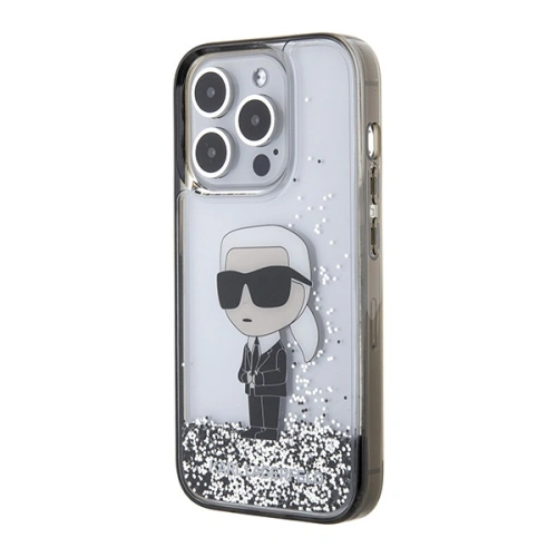 Kup Etui Karl Lagerfeld KLHCP15XLKKNSK Apple iPhone 15 Pro Max hardcase Liquid Glitter Ikonik áttetsző - KLD1701 - {ean13} - Sklep Home Screen