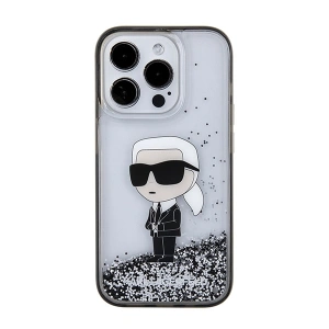 Kup Etui Karl Lagerfeld KLHCP15XLKKNSK Apple iPhone 15 Pro Max hardcase Liquid Glitter Ikonik transparent - KLD1701 - {ean13} - Sklep Home Screen