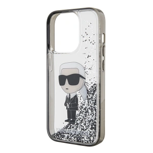 Kup Etui Karl Lagerfeld KLHCP15XLKKNSK Apple iPhone 15 Pro Max hardcase Liquid Glitter Ikonik transparent - KLD1701 - {ean13} - Sklep Home Screen