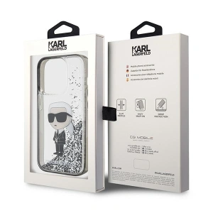 Kup Etui Karl Lagerfeld KLHCP15XLKKNSK Apple iPhone 15 Pro Max hardcase Liquid Glitter Ikonik transparent - KLD1701 - {ean13} - Sklep Home Screen