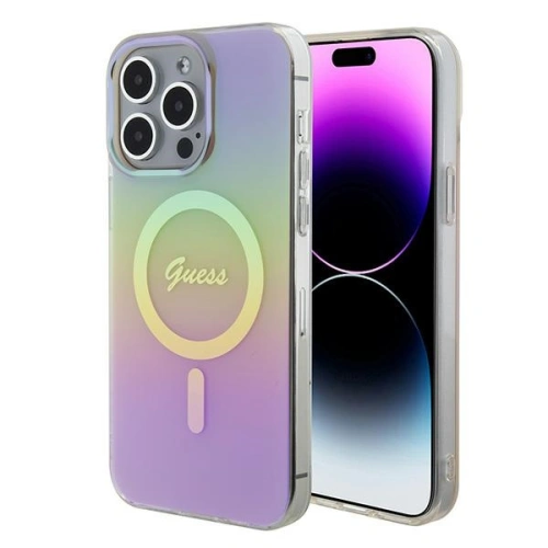 Kup Guess Apple Geantă GUHMP15XHITSP iPhone 15 Pro Max hardcase IML Iridescent MagSafe roz/roz - GUE2889 - {ean13} - Sklep Home Screen