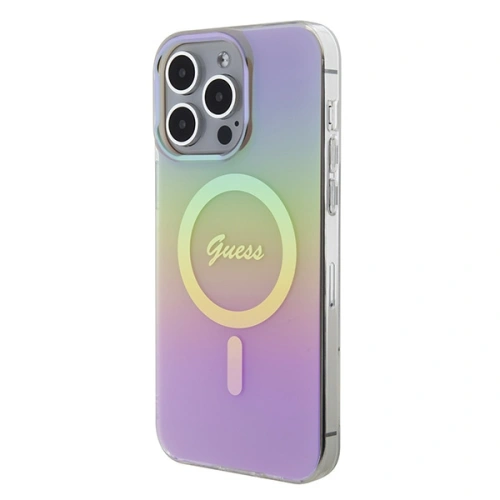 Buy Guess GUHMP15XHITSP Apple iPhone 15 Pro Max hardcase IML Iridescent MagSafe pink - GUE2889 - {ean13} - Home Screen Store Europe