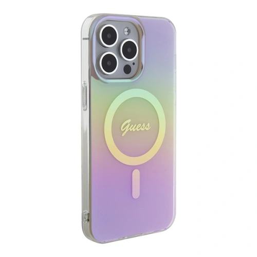 Buy Guess GUHMP15XHITSP Apple iPhone 15 Pro Max hardcase IML Iridescent MagSafe pink - GUE2889 - {ean13} - Home Screen Store Europe