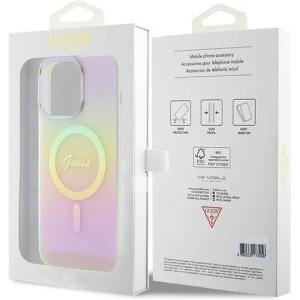 Kup Etui Guess GUHMP15XHITSP Apple iPhone 15 Pro Max hardcase IML Iridescent MagSafe różowy/pink - GUE2889 - {ean13} - Sklep Home Screen