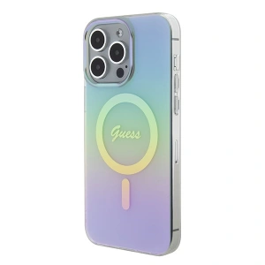 Buy Guess GUHMP15XHITSQ Apple iPhone 15 Pro Max hardcase IML Iridescent MagSafe turquoise - GUE2890 - {ean13} - Home Screen Store Europe