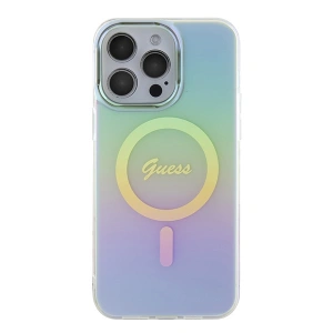 Buy Guess GUHMP15XHITSQ Apple iPhone 15 Pro Max hardcase IML Iridescent MagSafe turquoise - GUE2890 - {ean13} - Home Screen Store Europe