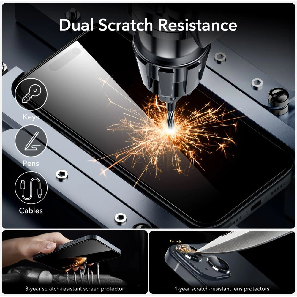 Szkło hartowane ESR Armorite Apple iPhone 15 Black