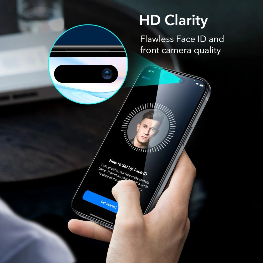 Szkło hartowane ESR Armorite Apple iPhone 15 Black