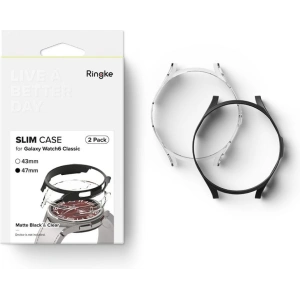 Kup Etui Ringke Slim Samsung Galaxy Watch 6 Classic 47mm Clear & Black [2 PACK] - RGK1833 - {ean13} - Sklep Home Screen