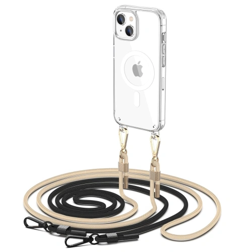 Kup Etui Tech-Protect Flexair Chain MagSafe Apple iPhone 15 Fekete & Bézs - THP2294 - {ean13} - Sklep Home Screen