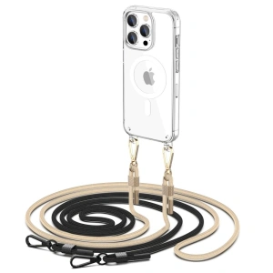 Kup Etui Tech-Protect Flexair Chain MagSafe Apple iPhone 15 Pro Max černé a béžové - THP2297 - {ean13} - Sklep Home Screen